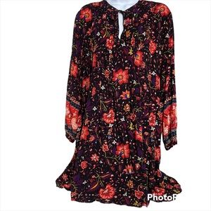 Old Navy Floral Dress - Black and Red